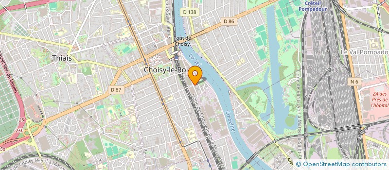 localisation de l'entreprise MONSIEUR ARMAND MONTLAUR à CHOISY-LE-ROI