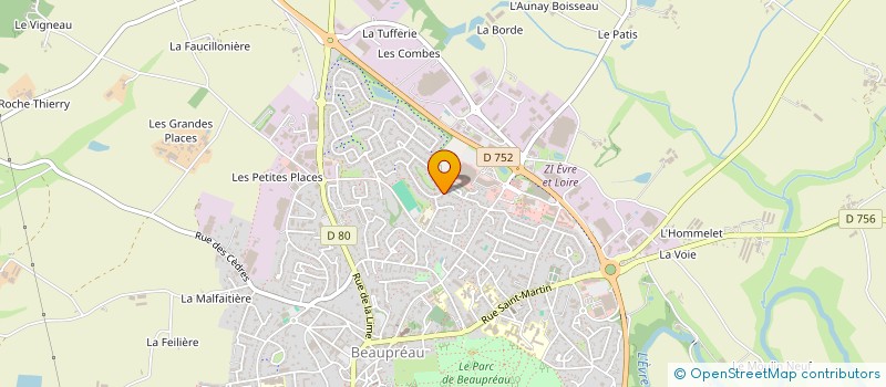 localisation de l'entreprise MONSIEUR ARMAND MOURILLON  BEAUPREAU-EN-MAUGES