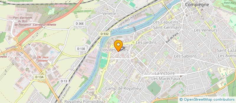 localisation de l'entreprise MONSIEUR ARMAND MREJEN  COMPIEGNE