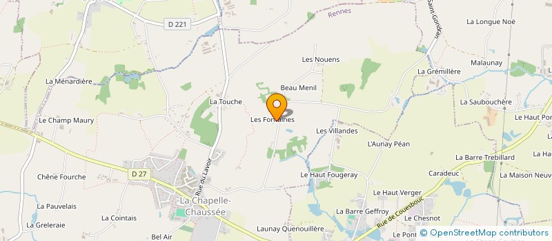 localisation de l'entreprise MONSIEUR ARMAND PANNELAY  LA CHAPELLE-CHAUSSEE