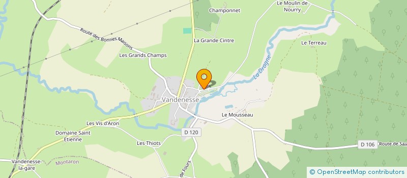 localisation de l'entreprise MONSIEUR ARMAND PERRAUDIN à VANDENESSE