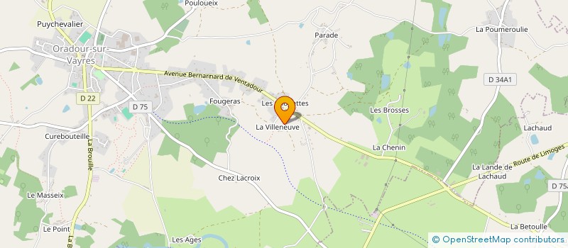 localisation de l'entreprise MONSIEUR ARMAND POLETZ à ORADOUR-SUR-VAYRES