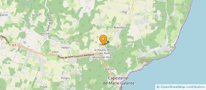 localisation de l'entreprise MONSIEUR ARMAND POULIER à CAPESTERRE-DE-MARIE-GALANTE