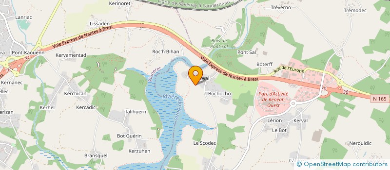 localisation de l'entreprise MONSIEUR ARMAND PROHO  PLOUGOUMELEN