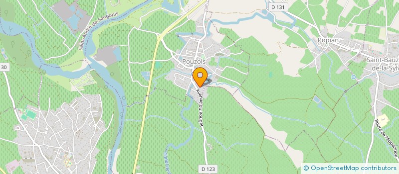 localisation de l'entreprise MONSIEUR ARMAND REGNIER  POUZOLS