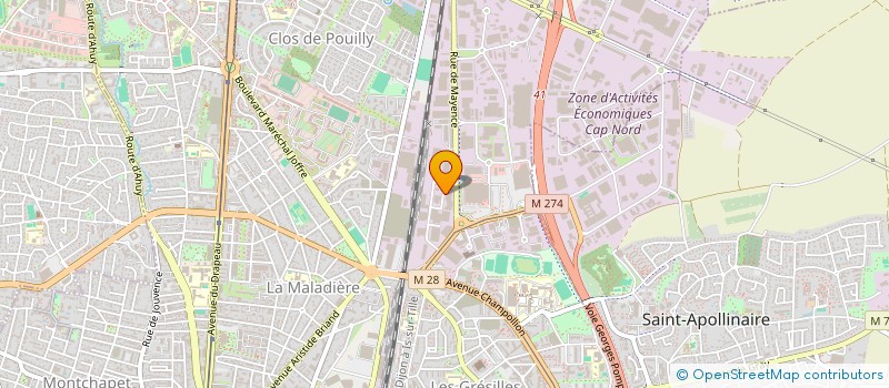 localisation de l'entreprise MONSIEUR ARMAND RORET à DIJON