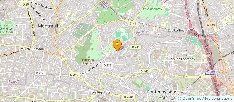 localisation de l'entreprise MONSIEUR ARMAND TABERNAT à MONTREUIL