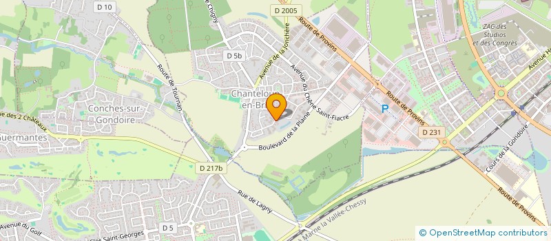 localisation de l'entreprise MONSIEUR ARMAND TERSINET  CHANTELOUP-EN-BRIE