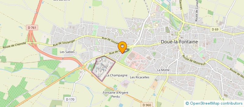 localisation de l'entreprise MONSIEUR ARMAND THOMAS  DOUE-EN-ANJOU