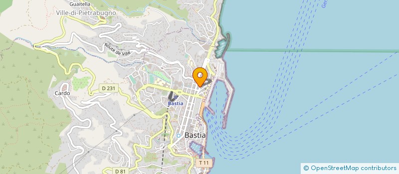 localisation de l'entreprise MONSIEUR ARMAND VACELLI à BASTIA