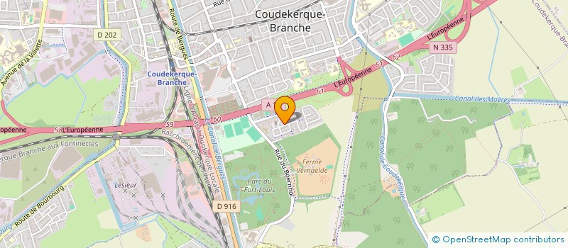 localisation de l'entreprise MONSIEUR ARMAND VANDEWALLE  COUDEKERQUE-BRANCHE