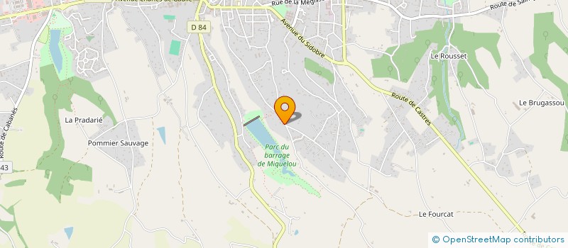 localisation de l'entreprise MONSIEUR ARMAND VERGNES  GRAULHET