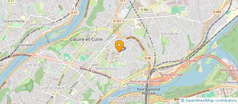 localisation de l'entreprise MONSIEUR ARMAND VUILLE à CALUIRE ET CUIRE