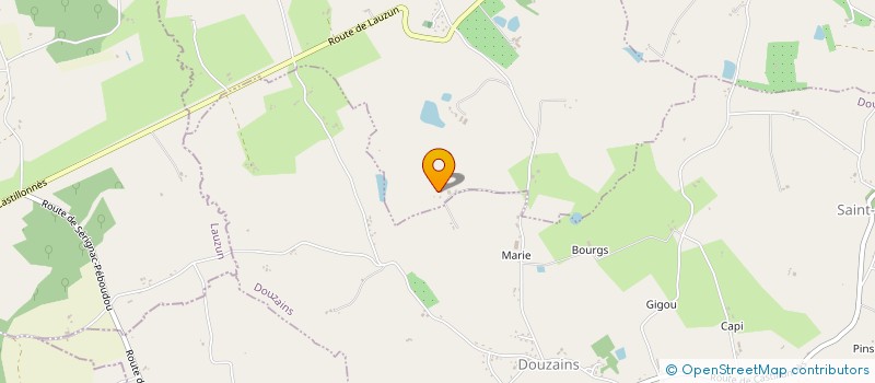 localisation de l'entreprise MONSIEUR ARMANDO BERGALLO  LALANDUSSE