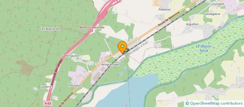 localisation de l'entreprise MONSIEUR ARMANDO DA CRUZ  LABENNE