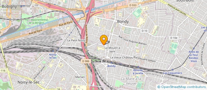 localisation de l'entreprise MONSIEUR ARMANDO DE CASTRO MOTA  BONDY