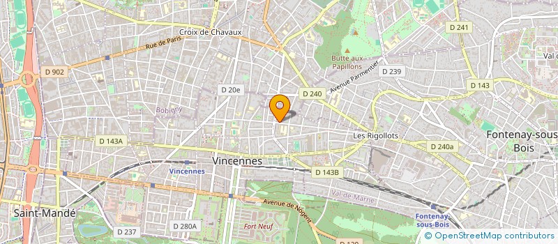 localisation de l'entreprise MONSIEUR ARMANDO DE FRIAS MARTINS à VINCENNES