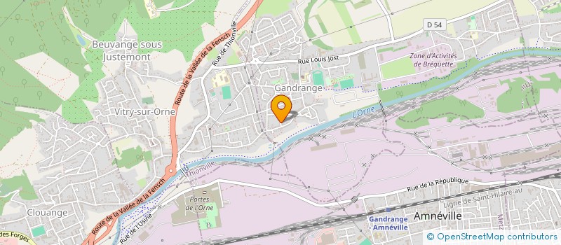 localisation de l'entreprise MONSIEUR ARMANDO TEDESCO  GANDRANGE