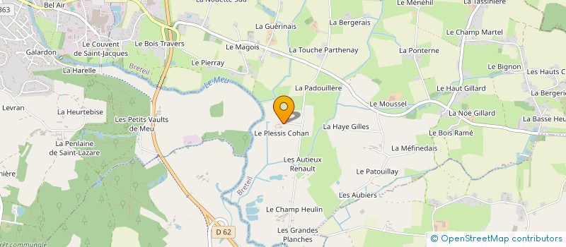 localisation de l'entreprise MONSIEUR ARMEL BUREL  BRETEIL