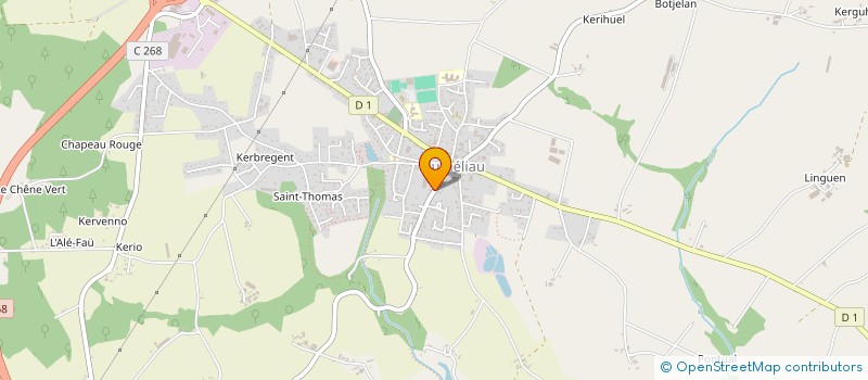 localisation de l'entreprise MONSIEUR ARMEL CLEQUIN  PLUMELIAU-BIEUZY