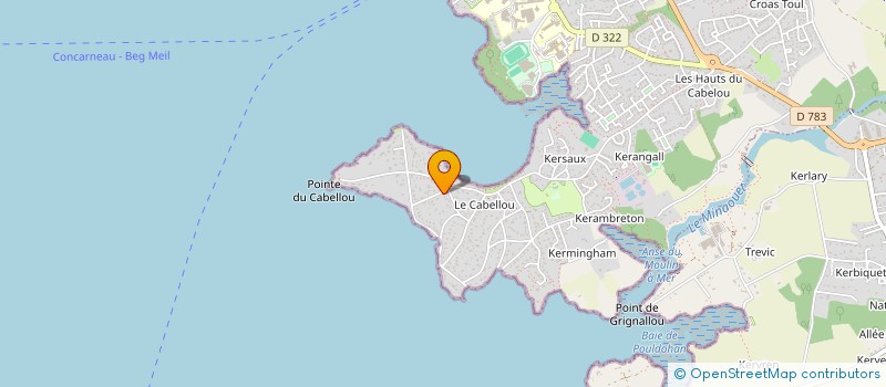 localisation de l'entreprise MONSIEUR ARMEL DAVID à CONCARNEAU