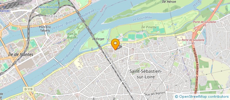 localisation de l'entreprise MONSIEUR ARMEL DUGUE  SAINT-SEBASTIEN-SUR-LOIRE