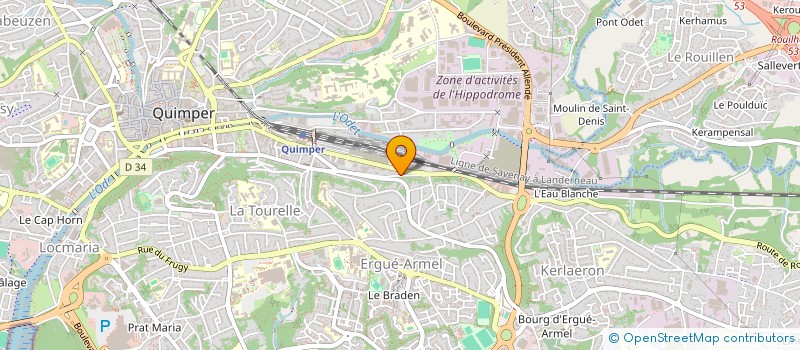 localisation de l'entreprise MONSIEUR ARMEL GNAGA à QUIMPER