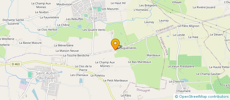 localisation de l'entreprise MONSIEUR ARMEL JOUZEL  CHATEAUGIRON