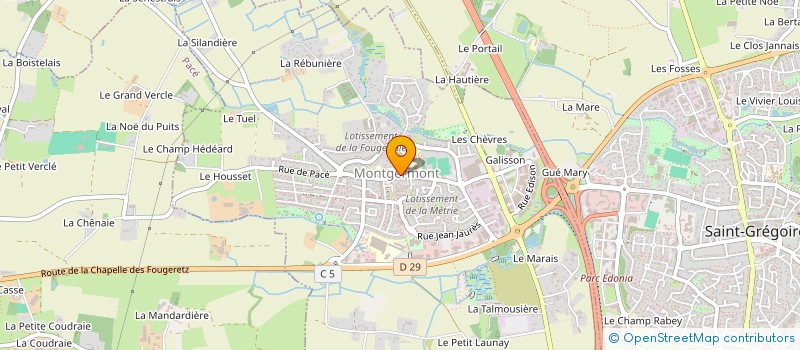 localisation de l'entreprise MONSIEUR ARMEL LE MAUX  MONTGERMONT