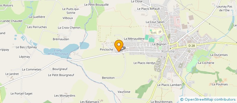 localisation de l'entreprise MONSIEUR ARMEL LEMETAYER  ROMILLE