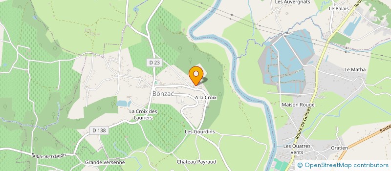 localisation de l'entreprise MONSIEUR ARMEL MORLET  BONZAC