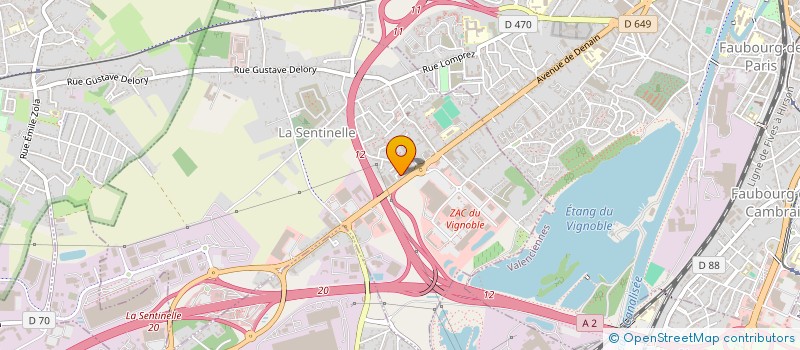 localisation de l'entreprise MONSIEUR ARMEL NZOKOU FONGANG  VALENCIENNES