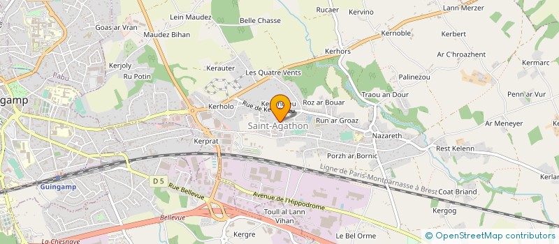 localisation de l'entreprise MONSIEUR ARMEL ONNEE  SAINT-AGATHON