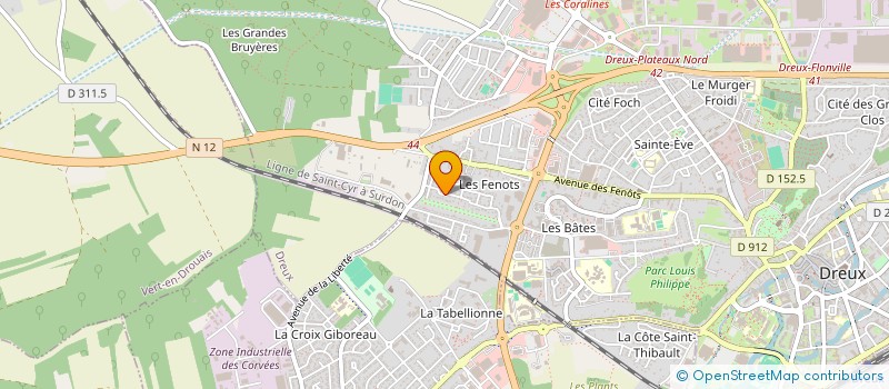 localisation de l'entreprise MONSIEUR ARMEL THERESE à DREUX