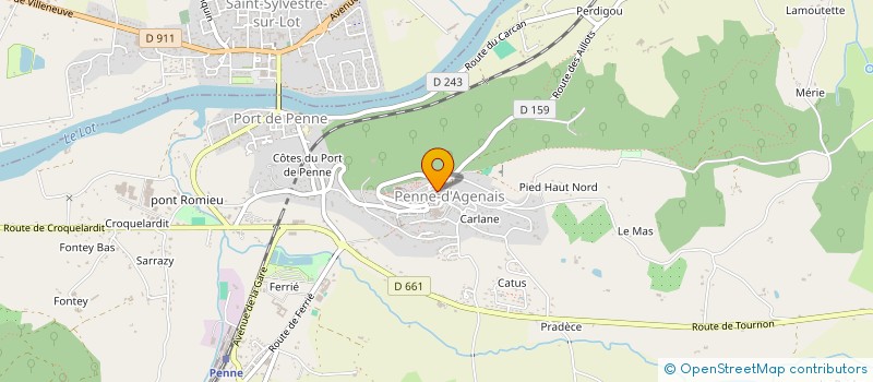 localisation de l'entreprise MONSIEUR ARMEL TIMMERMAN  PENNE-D'AGENAIS