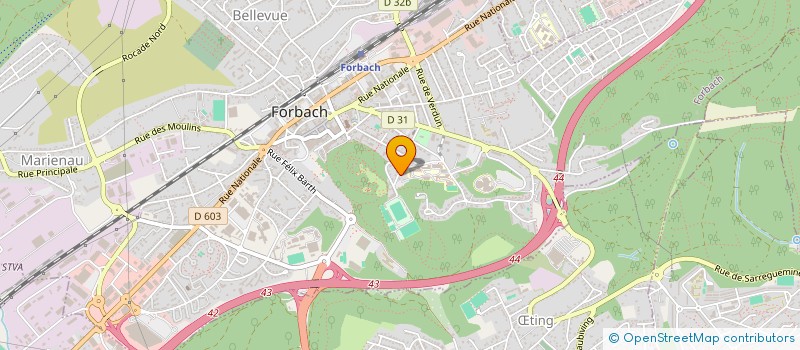 localisation de l'entreprise MONSIEUR ARMIDO BIANCHI  FORBACH