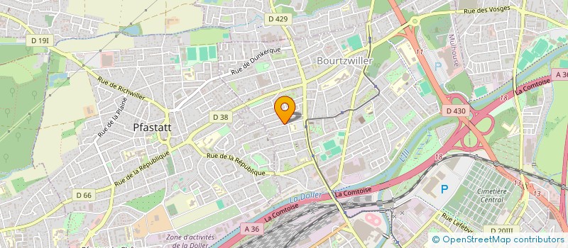 localisation de l'entreprise MONSIEUR ARMIN SAADATI  MULHOUSE