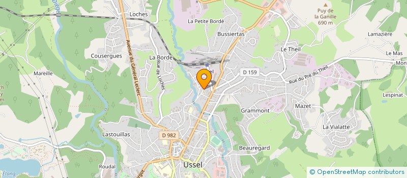 localisation de l'entreprise MONSIEUR ARMINDO MACHADO à USSEL