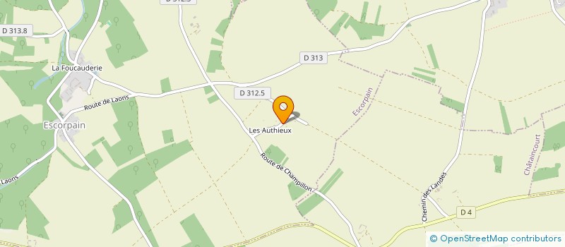 localisation de l'entreprise MONSIEUR ARMINDO MARTINS à ESCORPAIN