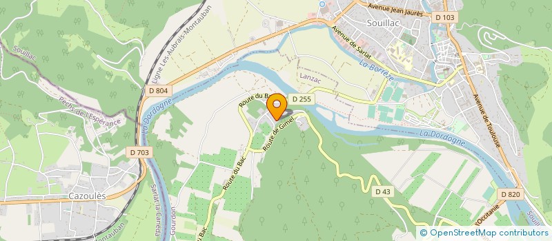 localisation de l'entreprise MONSIEUR ARNAL XAVIER  LANZAC