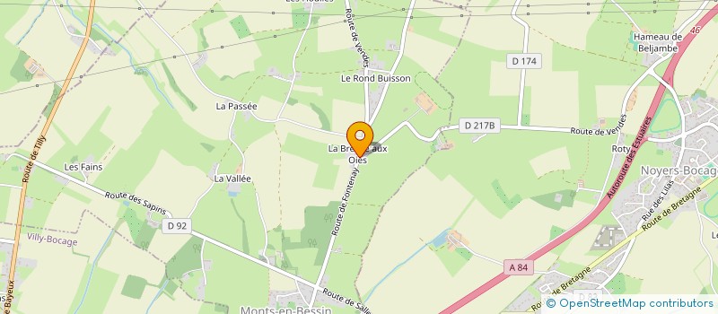 localisation de l'entreprise MONSIEUR ARNALDO VIEIRA DA CRUZ RODRIGUES  MONTS-EN-BESSIN