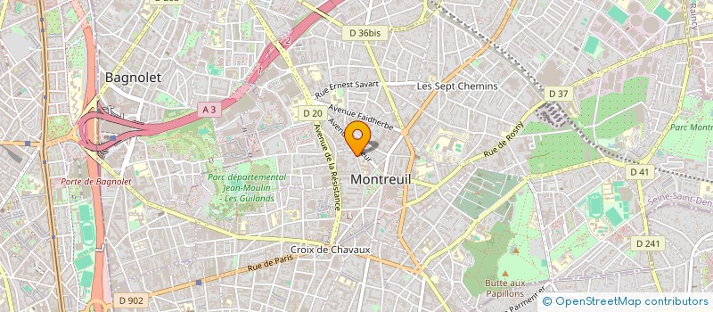 localisation de l'entreprise MONSIEUR ARNAUD AIZANSI à MONTREUIL