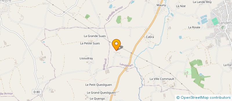 localisation de l'entreprise MONSIEUR ARNAUD ALIBERT  LANDEHEN