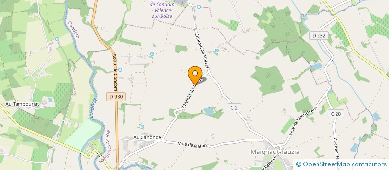 localisation de l'entreprise MONSIEUR ARNAUD ALLOUCHE  MAIGNAUT-TAUZIA