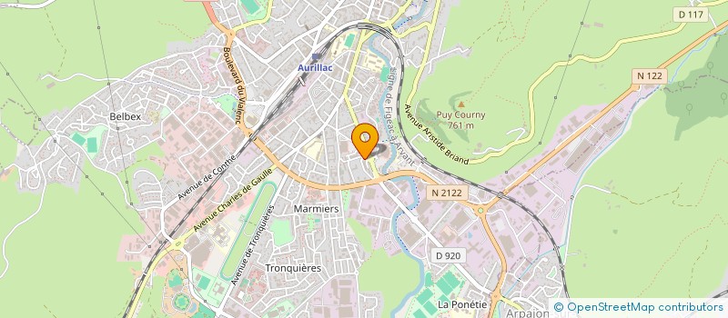 localisation de l'entreprise MONSIEUR ARNAUD ALRIC à AURILLAC