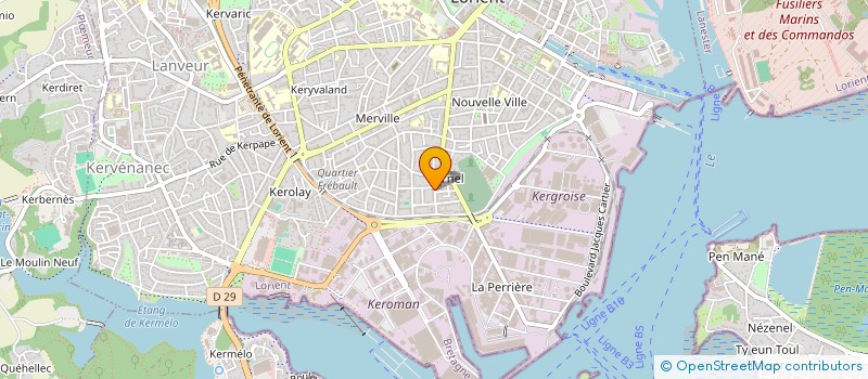 localisation de l'entreprise MONSIEUR ARNAUD AMEDEE RAYMON CARON  LORIENT