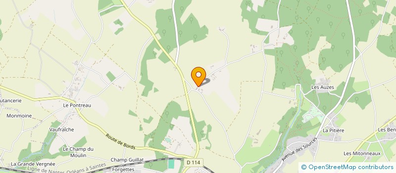 localisation de l'entreprise MONSIEUR ARNAUD ANDRE  SAINT-SAVINIEN