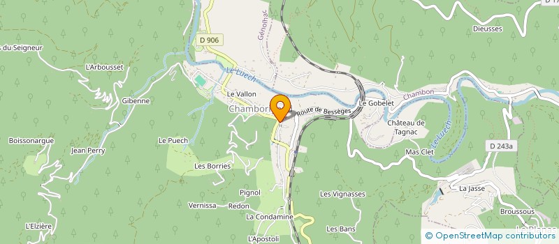 localisation de l'entreprise MONSIEUR ARNAUD ANDRIEU  CHAMBORIGAUD