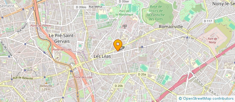 localisation de l'entreprise MONSIEUR ARNAUD ANNE MARIE D'USSEL à LES LILAS