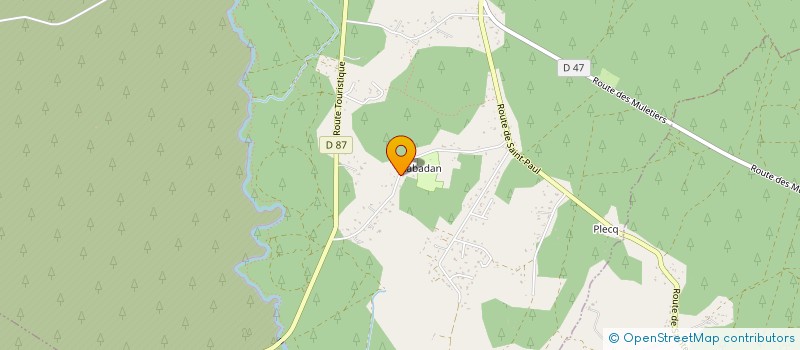 localisation de l'entreprise MONSIEUR ARNAUD ARROU  SAINTE-EULALIE-EN-BORN